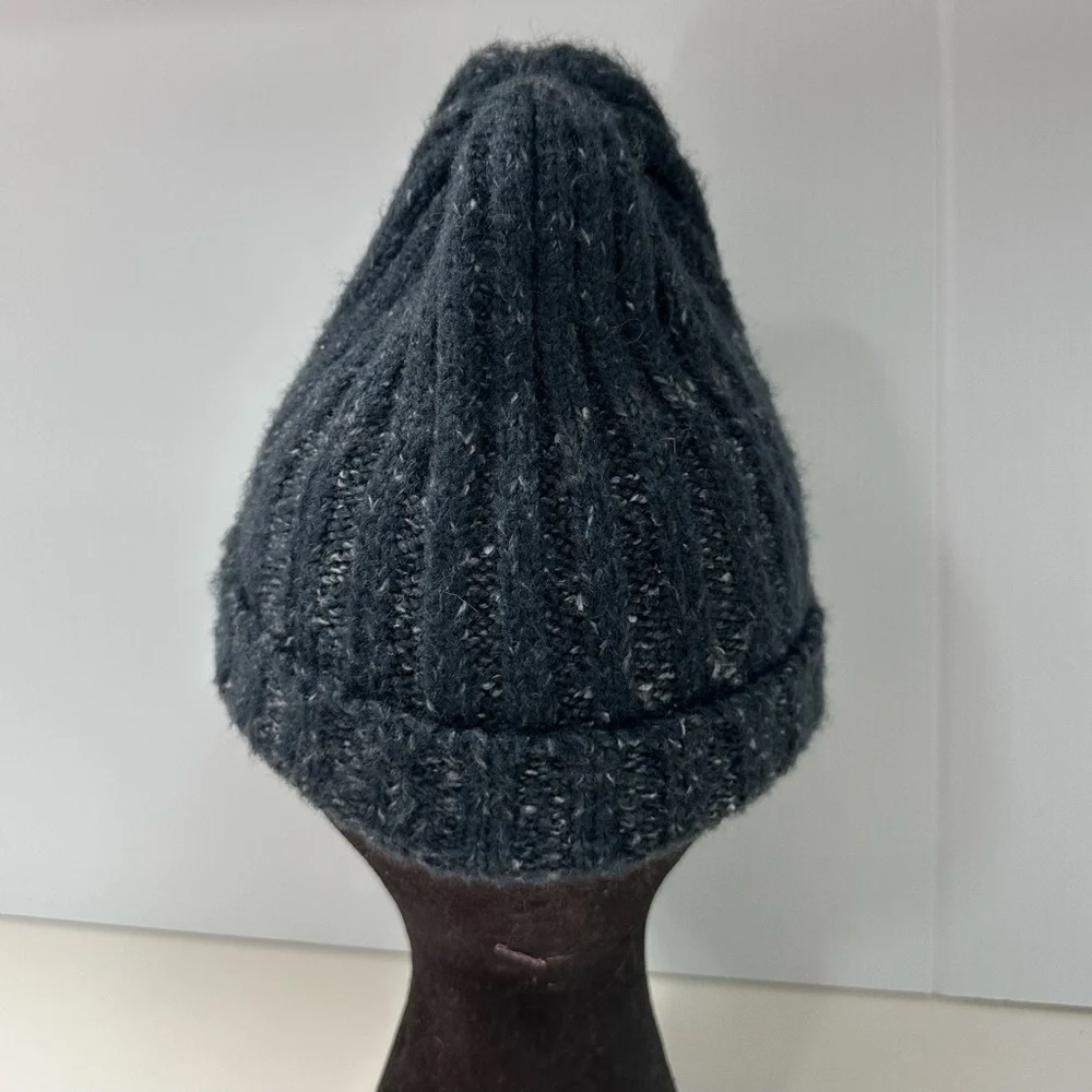 The North Face Blue Lined Cable Knit Beanie Unisex One-Size Outdoors Cozy - Picture 3 of 8